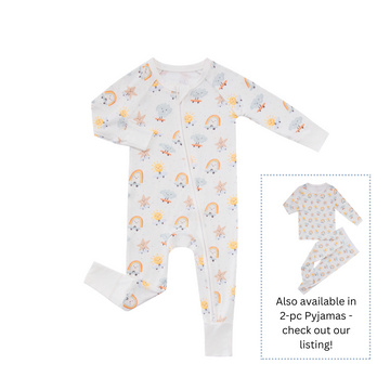 Skate & Shine - Double Zipper Bamboo Sleepsuit
