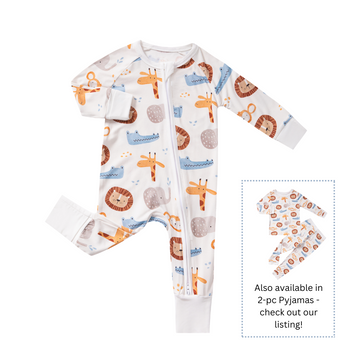 Wild Whimsy - Double Zipper Bamboo Sleepsuit