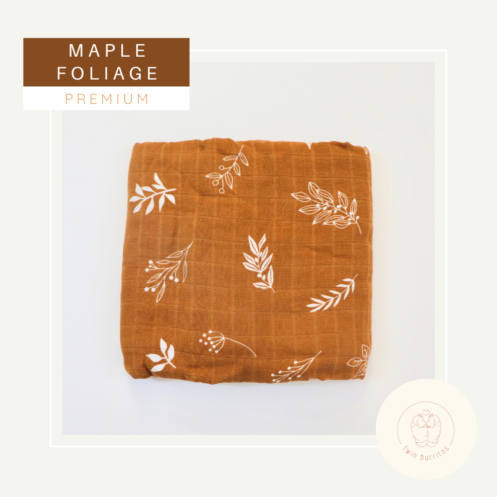 Ultra Soft Bamboo Swaddle - Maple Foliage