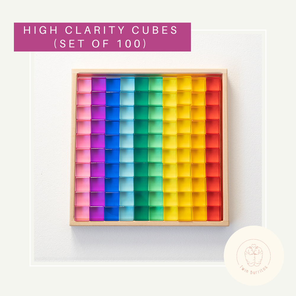 Acrylic Rainbow Cubes