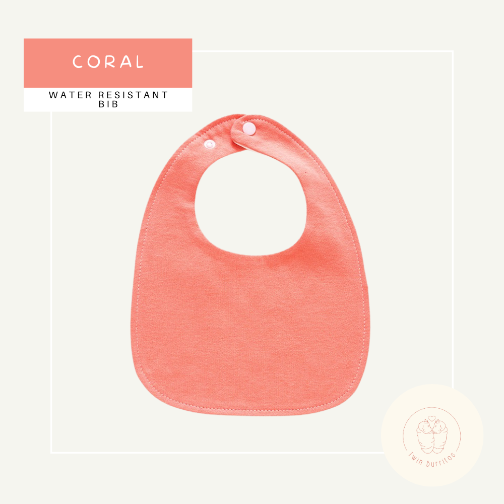 U-Shaped Water Resistant Bib - Solid Colors