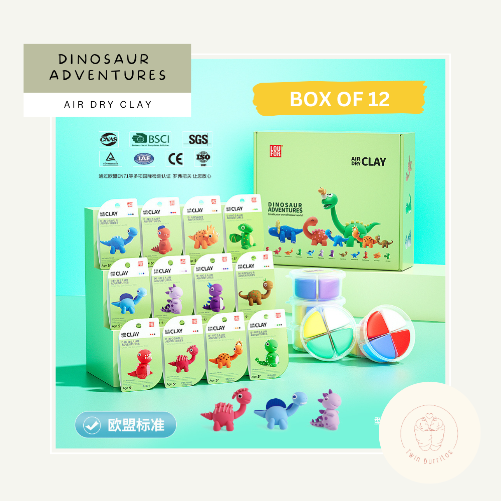 Air Dry Clay - Dinosaur Adventures (12pc set)