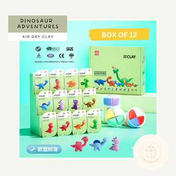 Air Dry Clay - Dinosaur Adventures (12pc set)