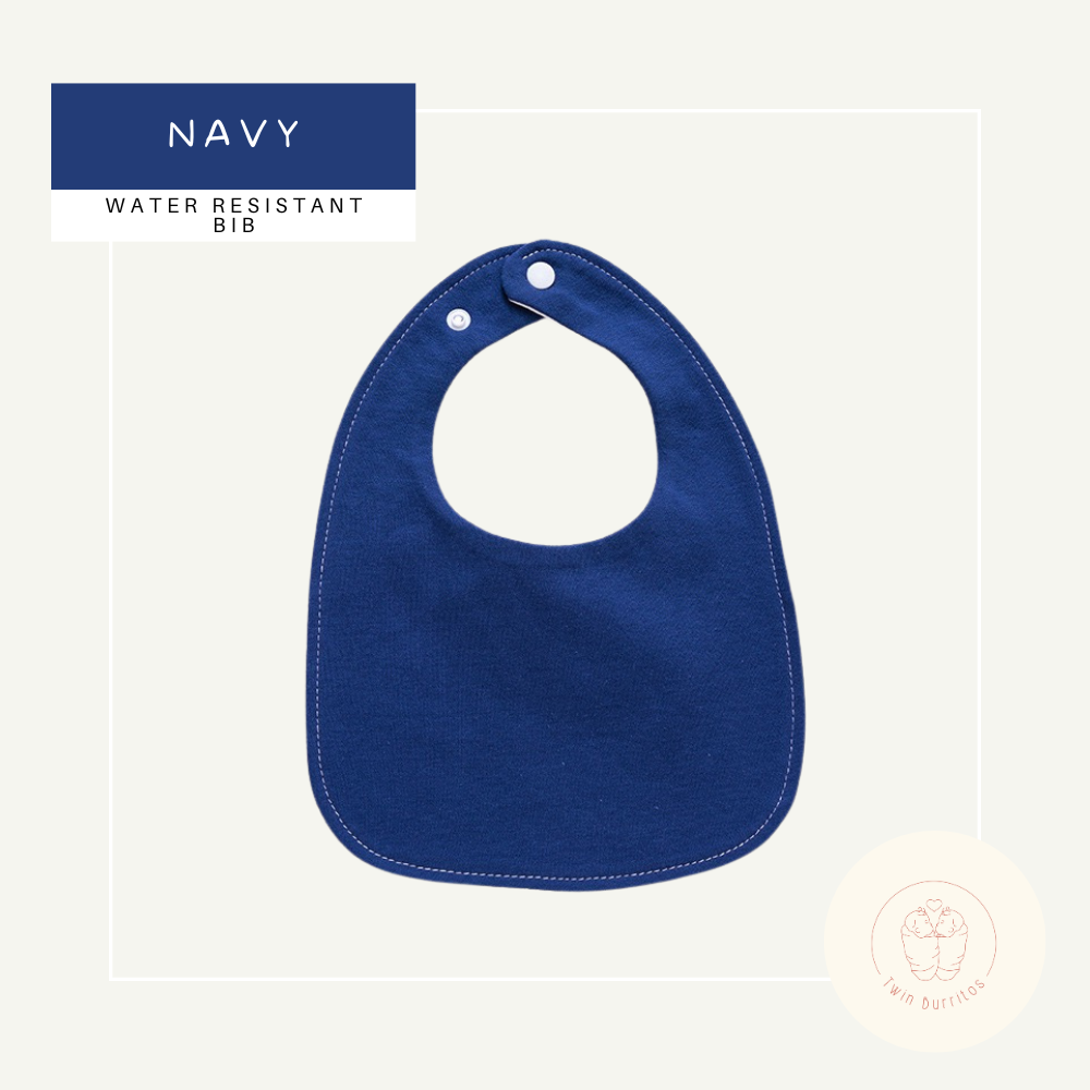U-Shaped Water Resistant Bib - Solid Colors