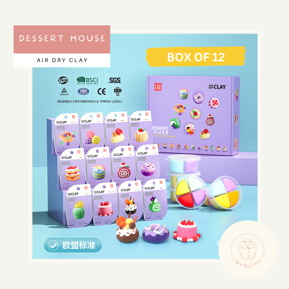 Air Dry Clay - Dessert House (12pc set)