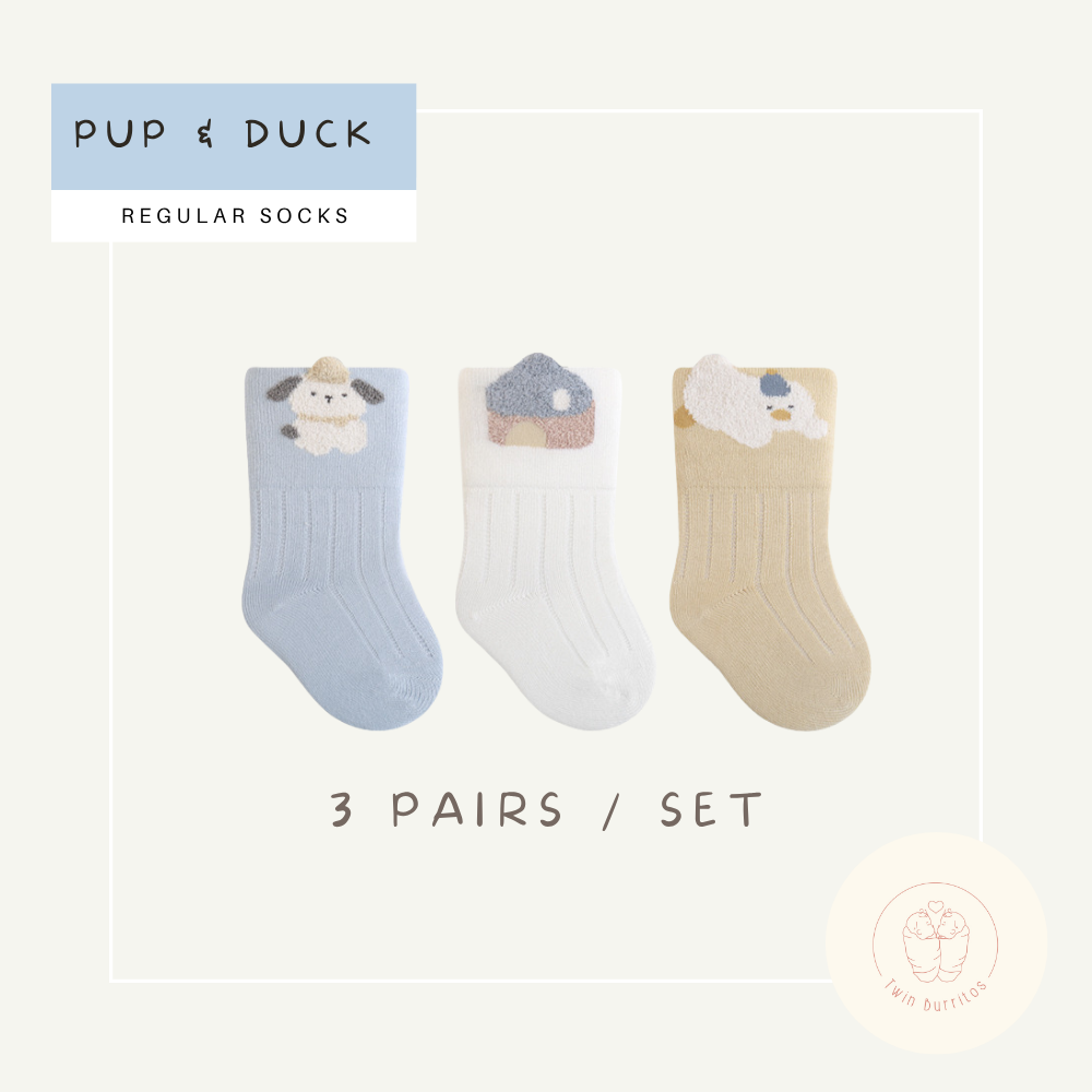 Baby & Kids Socks 3 Pairs Set (0–5 Years) | Snuggly Buddies