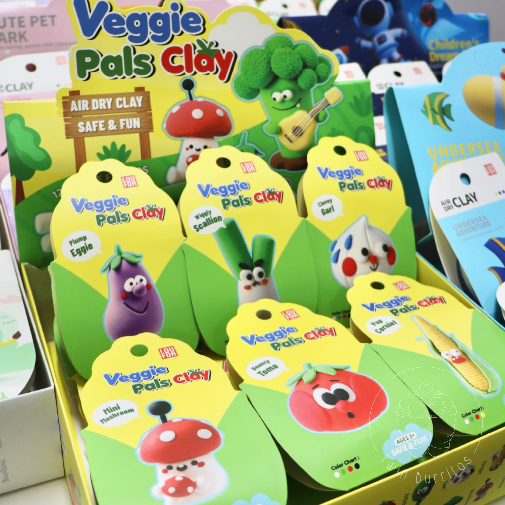 Air Dry Clay - Veggie Pals (12pc set)