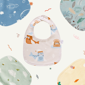 U-Shaped Water Resistant Bib - Printed
