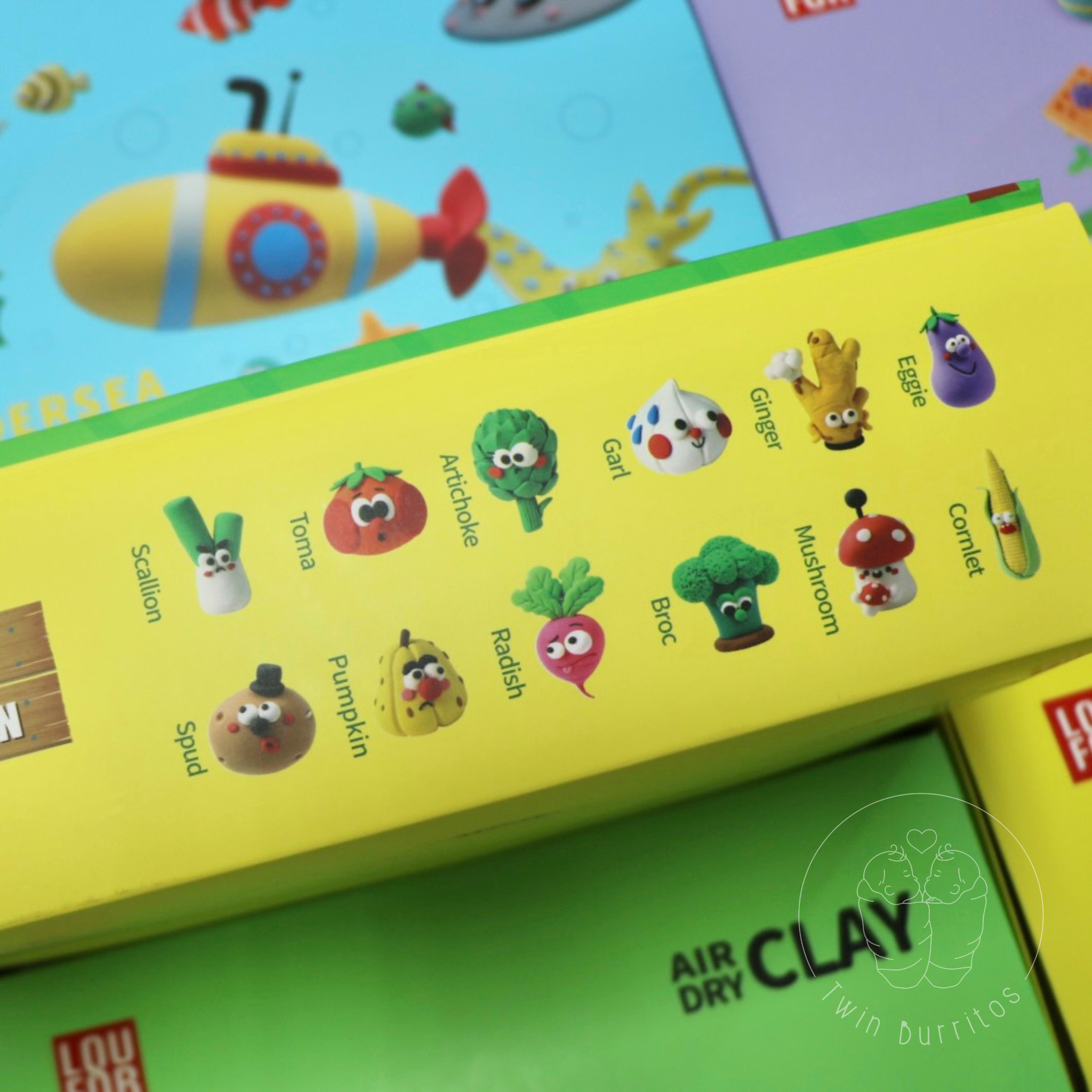 Air Dry Clay - Veggie Pals (12pc set)