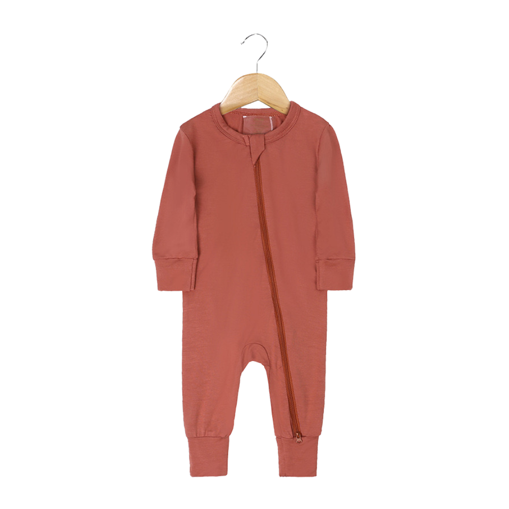 Essential Double Zipper Bamboo Sleepsuit