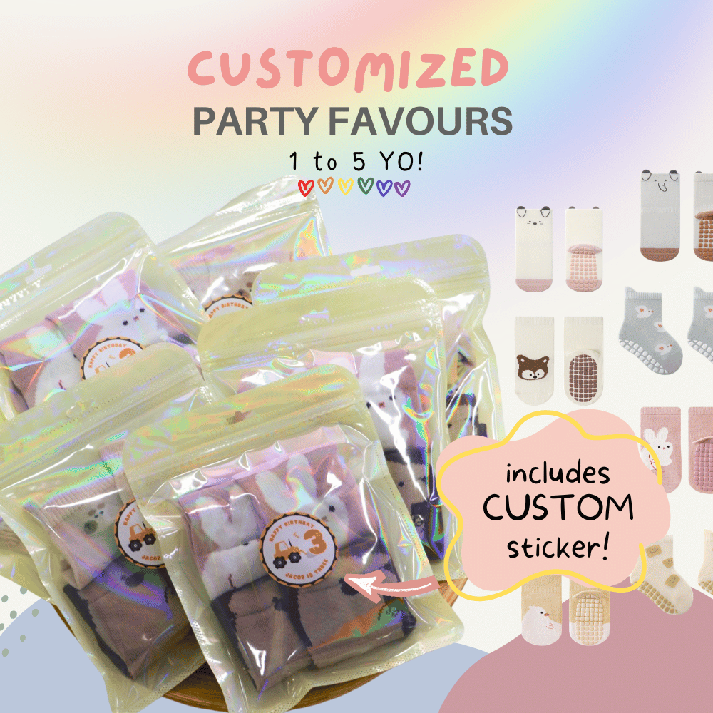Goodie Bag with Customized Stickers (Min. 8 packs)