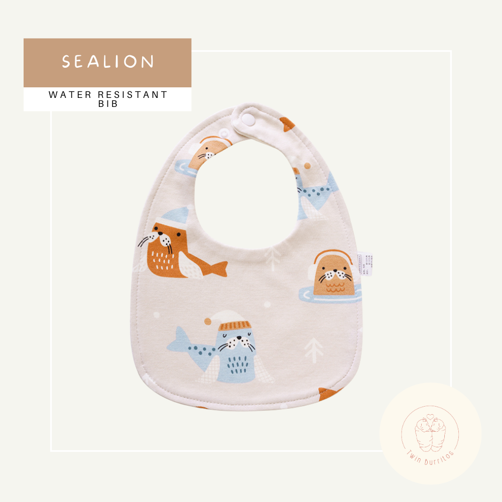 U-Shaped Water Resistant Bib - Printed
