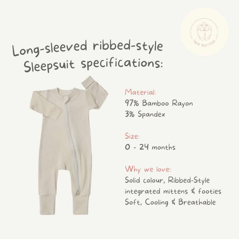 Ribbed Bamboo Sleepsuit (0 to 24 mo)