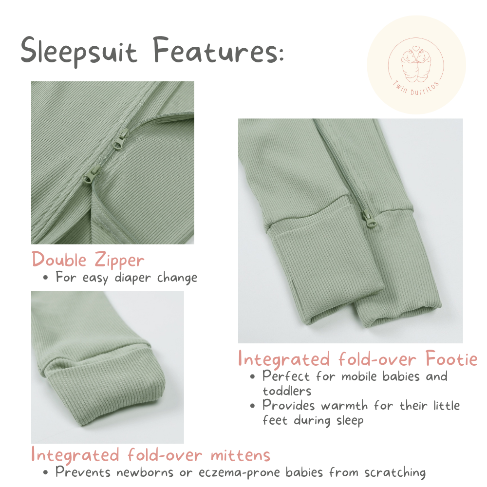 Ribbed Bamboo Sleepsuit (0 to 24 mo)