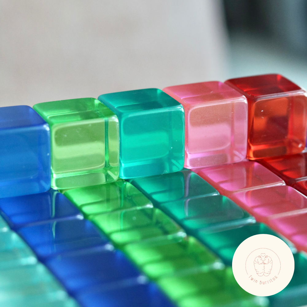 Acrylic Rainbow Cubes