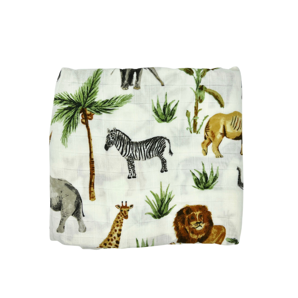 Essential Bamboo Swaddle - Safari