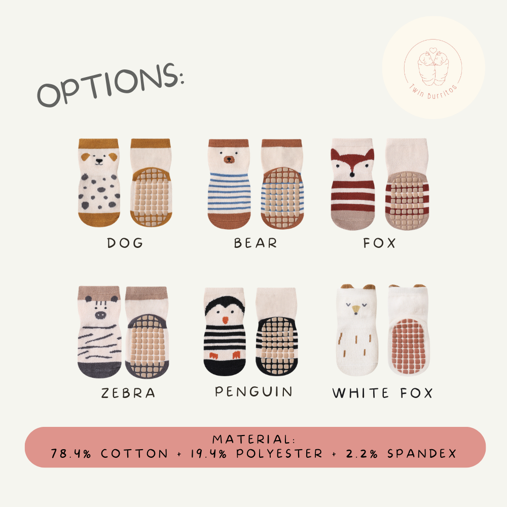 Non-Slip Socks | Woodland Walk (6 Prints)