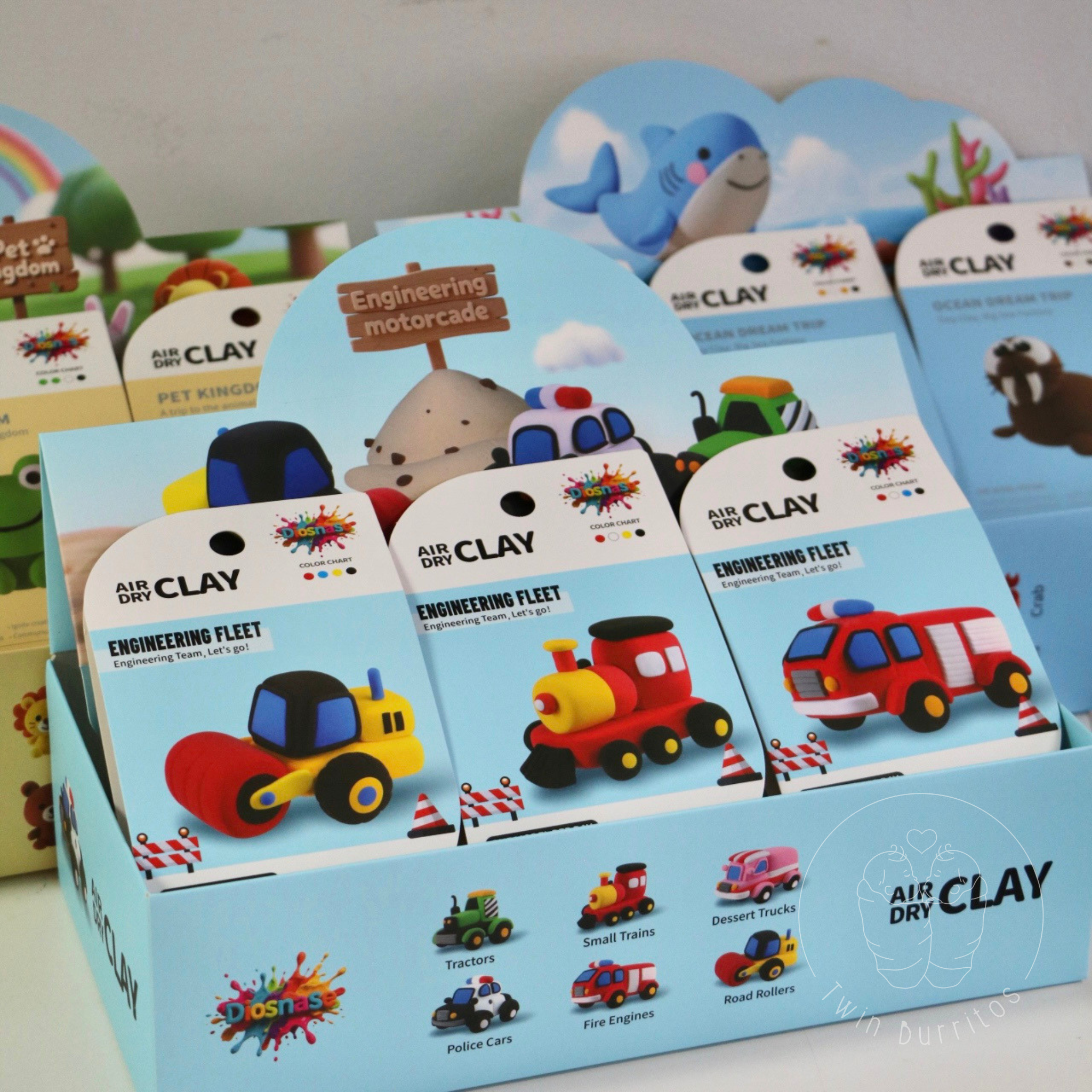 Air Dry Clay - Motorcade (6pc set)