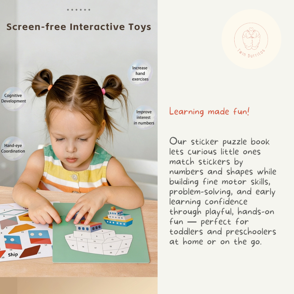Sticker Puzzle Busy Book (3yo+)