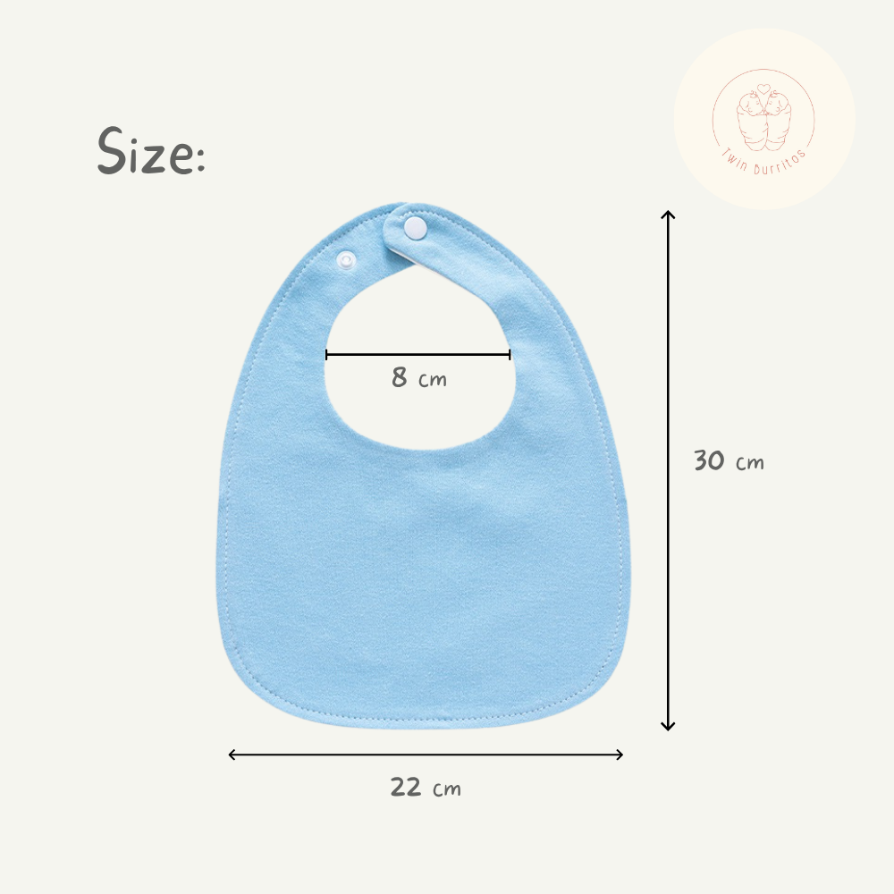 U-Shaped Water Resistant Bib - Solid Colors