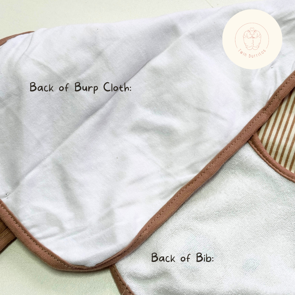 (Set of 4) Bib and Burp Cloth Set