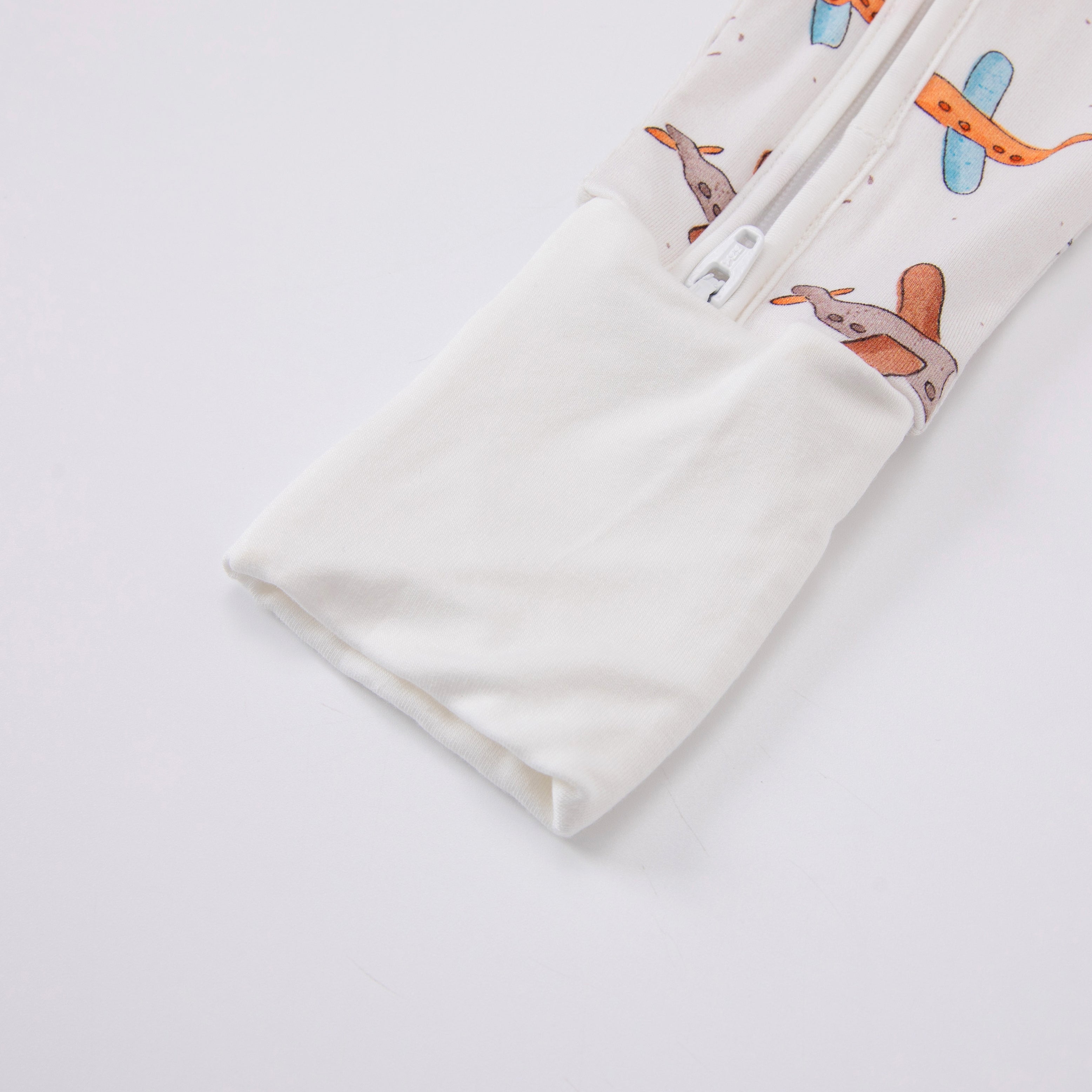 Little Pilot - Double Zipper Bamboo Sleepsuit