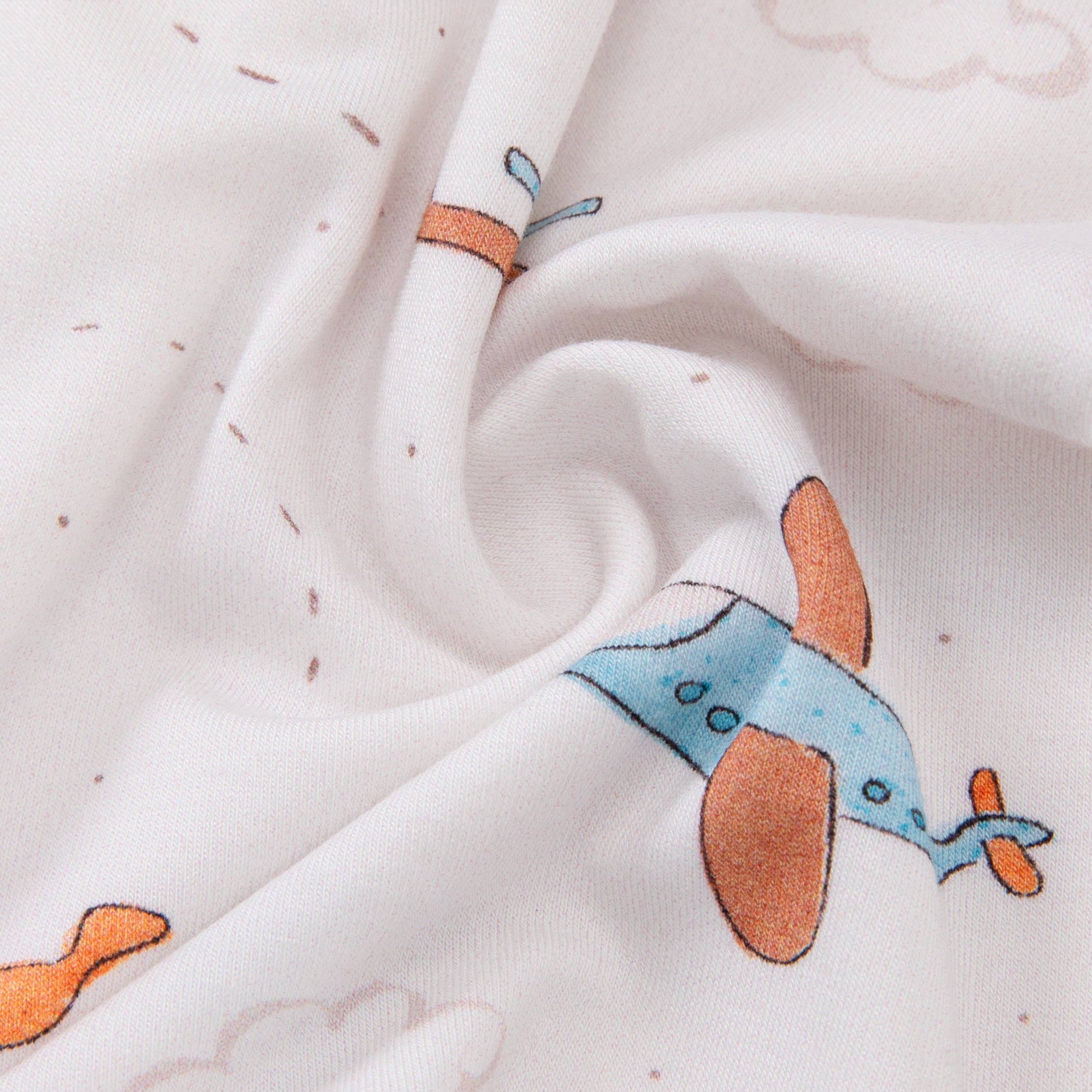 Little Pilot - Double Zipper Bamboo Sleepsuit