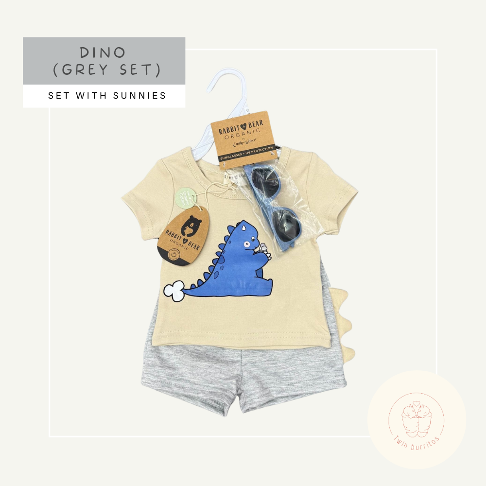 3-pc Dinosaur Set with Sunnies