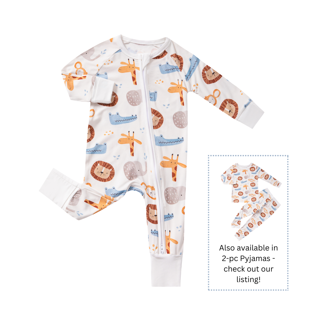 Wild Whimsy - Double Zipper Bamboo Sleepsuit