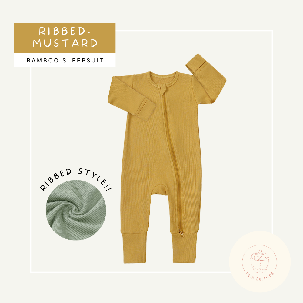 Ribbed Bamboo Sleepsuit (0 to 24 mo)