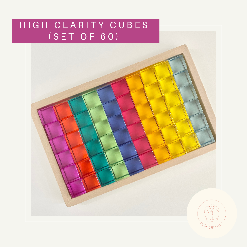 Acrylic Rainbow Cubes