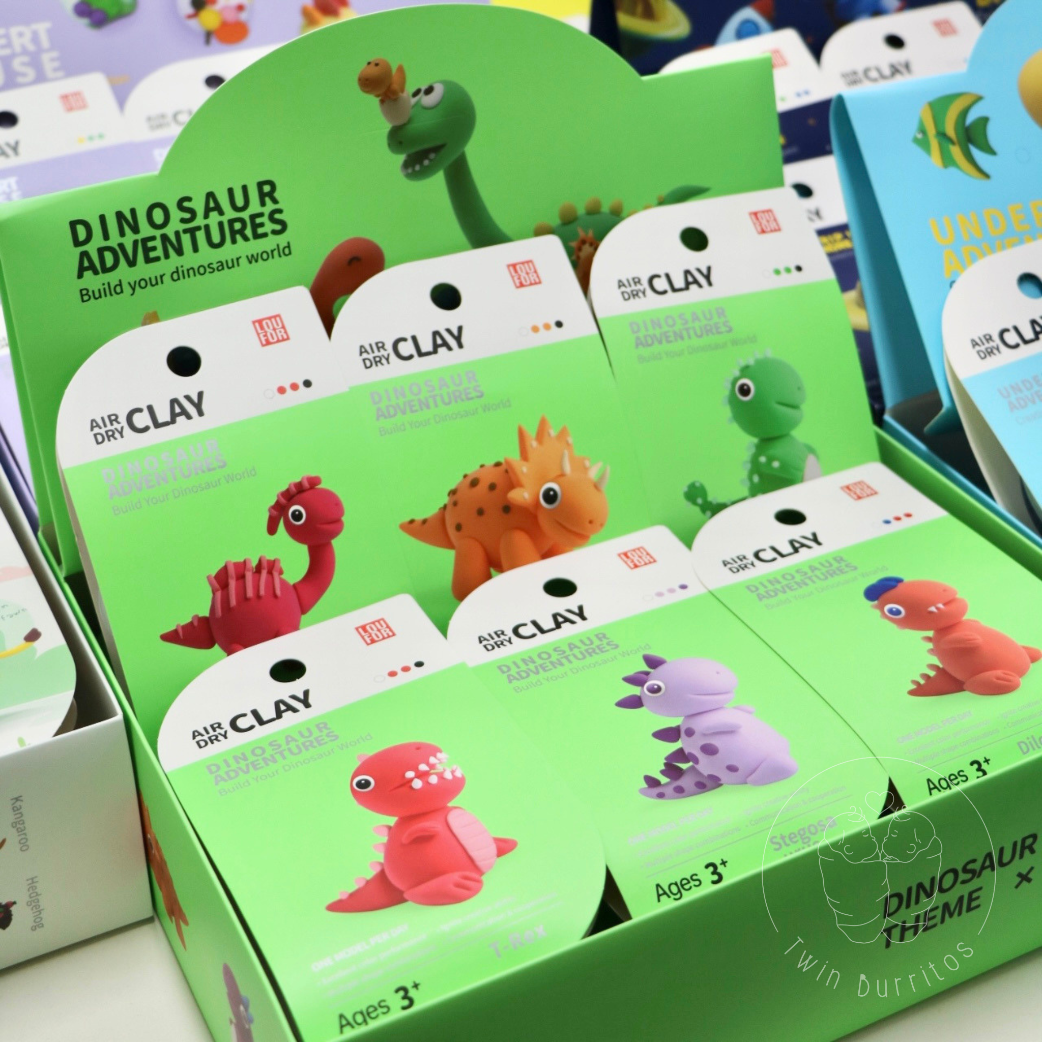 Air Dry Clay - Dinosaur Adventures (12pc set)