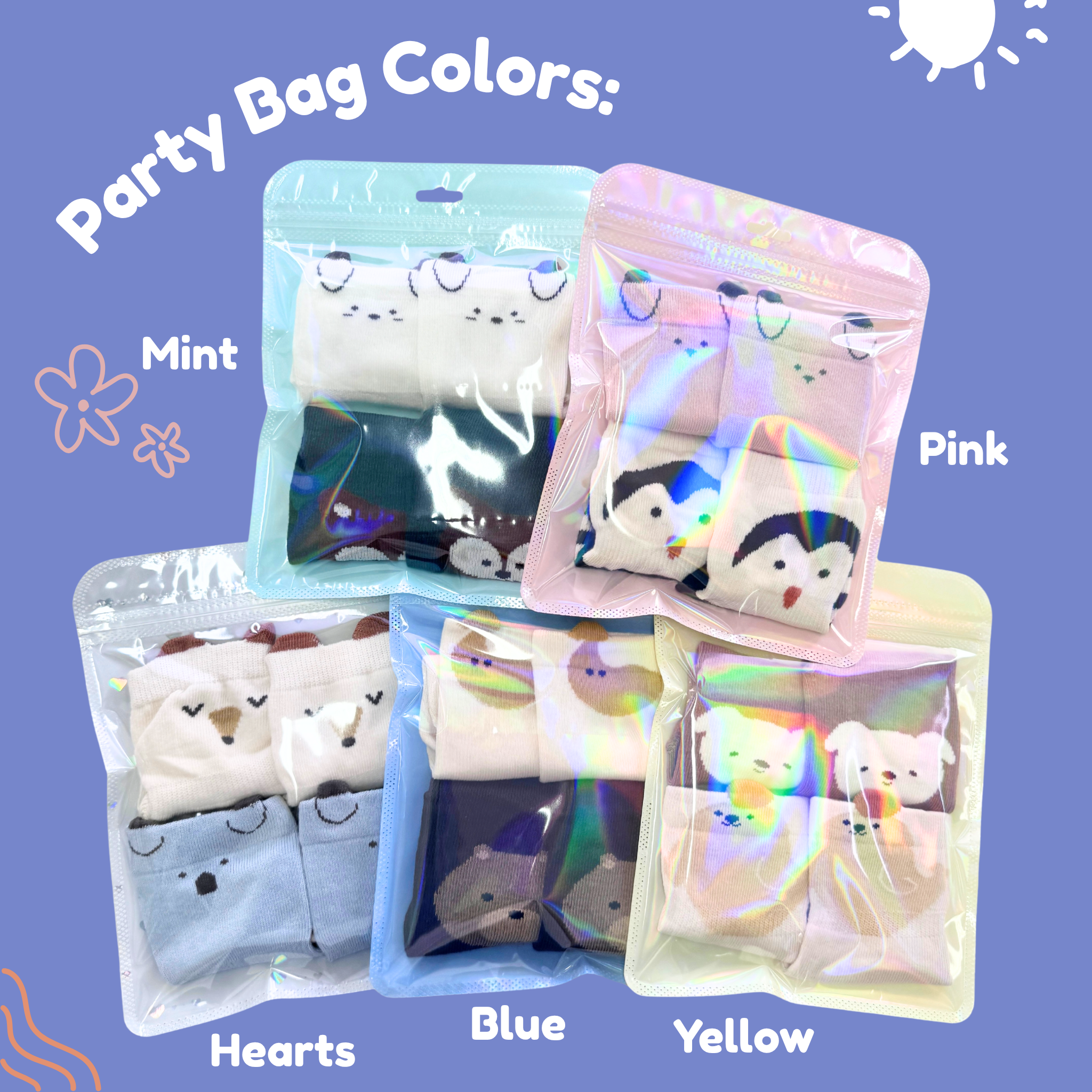 Goodie Bag with Customized Stickers (Min. 8 packs)