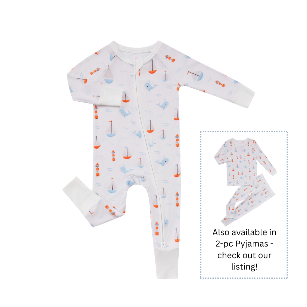 Sail & Splash - Double Zipper Bamboo Sleepsuit